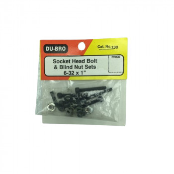 DUBRO SOCKET HEAD BOLT & BLIND NUT SET 6-32 X 1