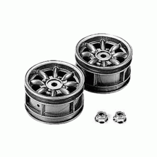 TAMIYA ACC M-CHASSIS 8-SPOKE WHEELS SILVER (2PCS) 50569