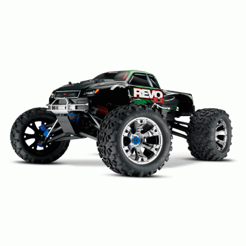 CARRO TRAXXAS 1/10 REVO 3.3 NITRO RTR 4WD TSM TQI GREEN 53097-3