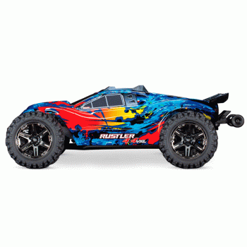 CARRO TRAXXAS 1/10 RUSTLER 4WD VXL BLX TQI TSM RED 67076-4