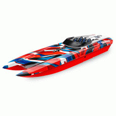 LANCHA TRAXXAS DCB M41 CATAMARAN RTR TQI TSM RED 57046-4