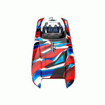 LANCHA TRAXXAS DCB M41 CATAMARAN RTR TQI TSM RED 57046-4