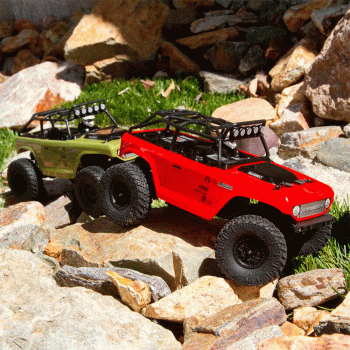 CARRO AXIAL 1/24 SCX24 DEADBOLT 4WD ROCK CRAWLER RTR RED AXI90081T1