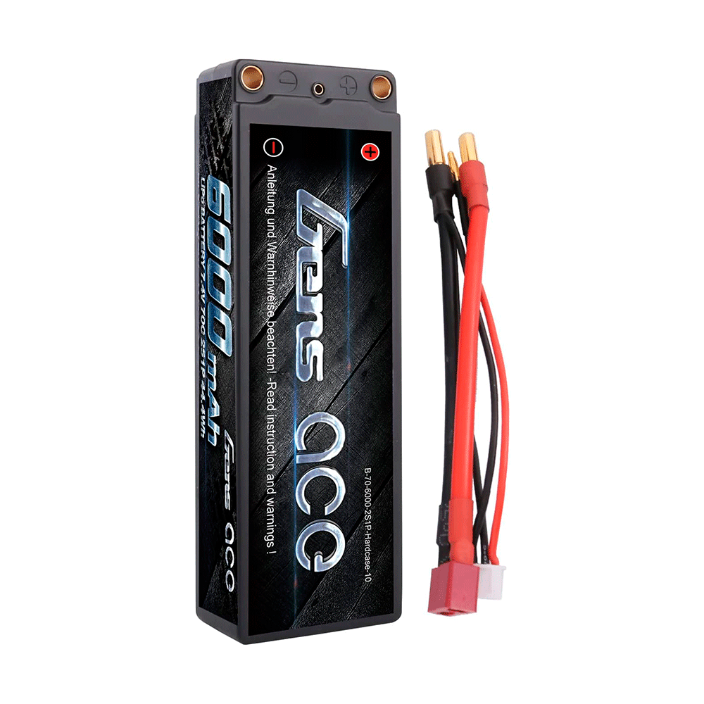 GENS ACE 7.4V 6000MA 70C HARDCASE DEANS GENS ACE 7.4V 6000MA 70C HARDCASE DEANS