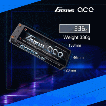 GENS ACE 7.4V 6000MA 70C HARDCASE DEANS GENS ACE 7.4V 6000MA 70C HARDCASE DEANS
