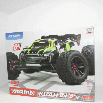 CARRO ARRMA 1/5 KRATON 8S 4WD MONSTER GREEN RTR ARA110002BT1 (VITRINE)