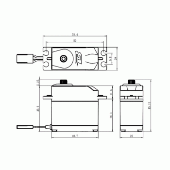 SAVOX SERVO B-08KG METAL GEAR ANALOG SERVO 6V 8KG .15S