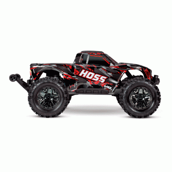 CARRO TRAXXAS 1/10 HOSS 4WD VXL 3S MONSTER-T TQI SHADOW RED 900764