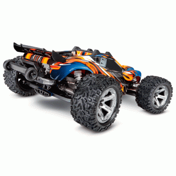 CARRO TRAXXAS 1/10 RUSTLER 4WD VXL BLX TQI TSM ORANGE 67076-4