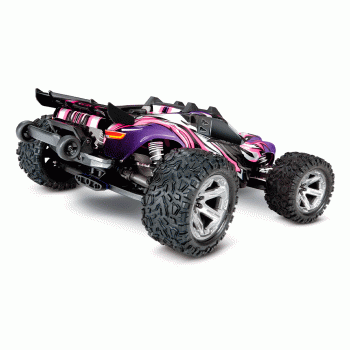 CARRO TRAXXAS 1/10 RUSTLER 4WD VXL BLX TQI TSM PINK 67076-4