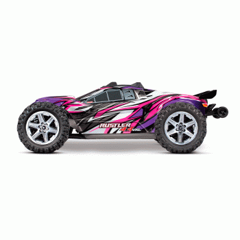 CARRO TRAXXAS 1/10 RUSTLER 4WD VXL BLX TQI TSM PINK 67076-4