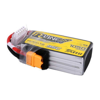 GENS ACE 14.8V 1050MAH 95C R-LINE XT60 PLUG TATTU