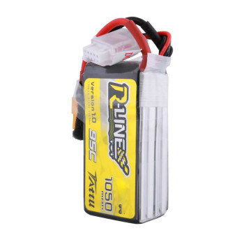 GENS ACE 14.8V 1050MAH 95C R-LINE XT60 PLUG TATTU