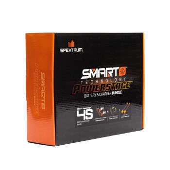 SPEKTRUM SMART POWERSTAGE BLUND 4S BATERIA+CARREGADOR SPMXPS4