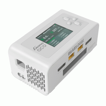 CARREGADOR GENS ACE AC200W/DC300W DUAL CHARGER/BALANCE WHITE GEA200W