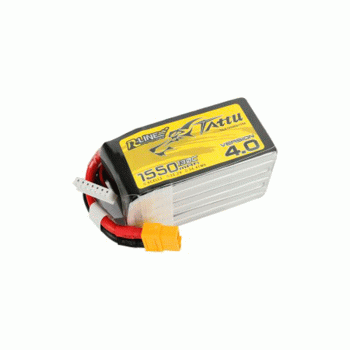 GENS ACE TATTU 22.2V 1550MAH 130C 6S TATTU R-LINE 4.0 LIPO XT60 PLUG