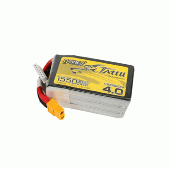 GENS ACE TATTU 22.2V 1550MAH 130C 6S TATTU R-LINE 4.0 LIPO XT60 PLUG