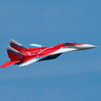 FW MIG-29 80MM RED + VECTOR PNP FREEWING FJ31621P