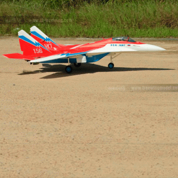 FW MIG-29 80MM RED + VECTOR PNP FREEWING FJ31621P