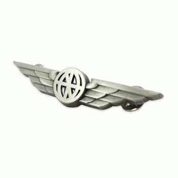 PIN PILOT WINGS LAPEL SILVER AW500-L-S