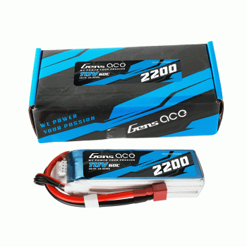 GENS ACE 11.1V 2200MA 60C LIPO DEANS