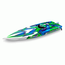 LANCHA TRAXXAS SPARTAN BRUSHLESS TQI TSM GREEN 57076-4