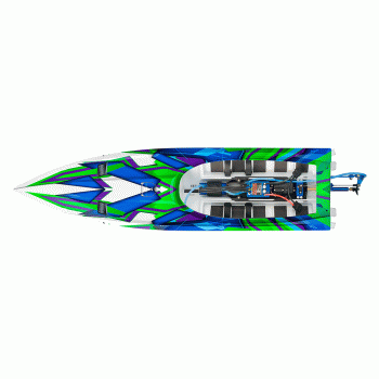 LANCHA TRAXXAS SPARTAN BRUSHLESS TQI TSM GREEN 57076-4