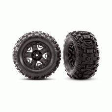 TRAXXAS TIRES E WHEELS RUSTLER 6792