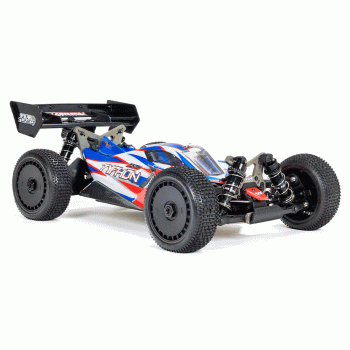 CARRO ARRMA 1/8 TLR TUNED TYPHON 6S 4WD BLX BUGGY RTR RED/BLUE ARA8406