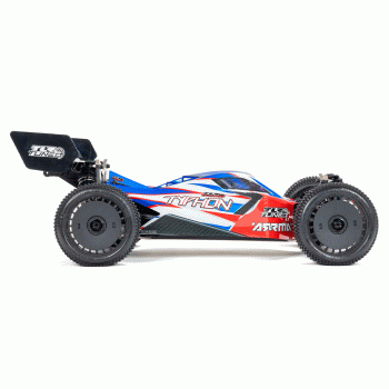 CARRO ARRMA 1/8 TLR TUNED TYPHON 6S 4WD BLX BUGGY RTR RED/BLUE ARA8406