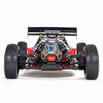 CARRO ARRMA 1/8 TLR TUNED TYPHON 6S 4WD BLX BUGGY RTR RED/BLUE ARA8406