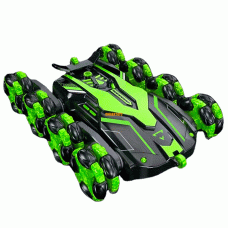 CARRO KING CONTROL LASER RC EIGHT-WHELL 360 STUNT GREEN 8887