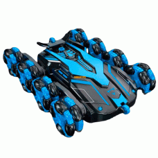 CARRO KING CONTROL LASER RC EIGHT-WHEEL 360 STUNT BLUE 8887