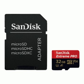 SANDISK MICROSDHC UHS-I EXTREME PRO 32GB 100MB/S CARD WITH ADAPTER