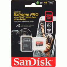 SANDISK MICROSDXC UHS-I EXTREME PRO 256GB 200MB/S CARD WITH ADAPTER