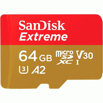 SANDISK MICROSDXC UHS-I EXTREME 64GB 170MB/S CARD WITH ADAPTER
