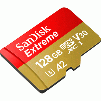 SANDISK MICROSDXC UHS-I EXTREME 128GB 190MB/S CARD WITH ADAPTER