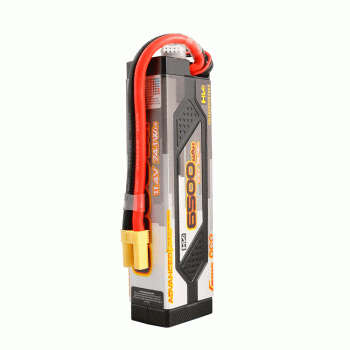GENS ACE 11.4V 6500MAH 100C ADVANCED HARDCASE LIPO 60# EC5 PLUG