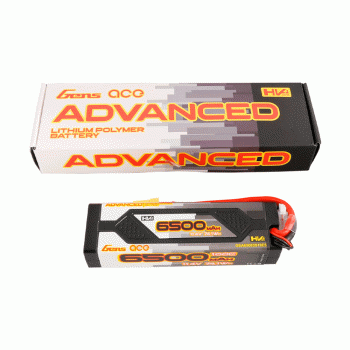 GENS ACE 11.4V 6500MAH 100C ADVANCED HARDCASE LIPO 60# EC5 PLUG
