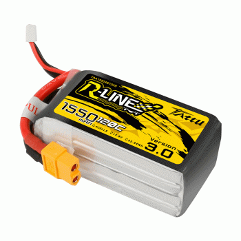 GENS ACE TATTU R-LINE 1550MAH 18.5V 120C LIPO RACING 3.0 XT60 PLUG