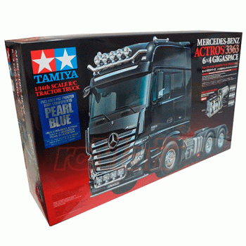 SEMI-TRUCK TAMIYA 1/14 RC MERCEDES-BENZ ACTROS 3363 6X4 BLUE 56354