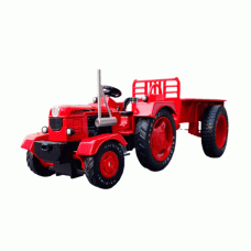 KDW MINIATURA 1/18 METAL TRACTOR COM TRAILER 691013