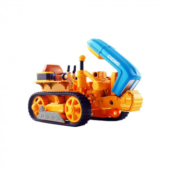TRATOR KDW 1/18 METAL TRACKED YELLOW/BLUE 691012