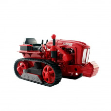 KDW MINIATURA 1/18 METAL TRACKED TRACTOR RED 691012