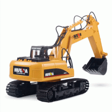 EXCAVATOR HUINA 1/14 RC ESCAVADERA COM ESTEIRA 15CH DIECAST 1535