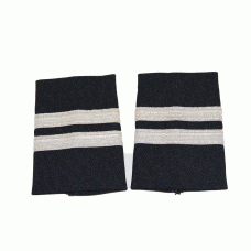 PILOT UNIFORM EPAULETS/PALETERAS 2-BAR SILVER METALLIC NAVY WAPX705-2S