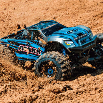 CARRO TRAXXAS 1/10 MAXX MONSTER TRUCK TQI 4S WIDEMAXX BLUE 89086-4