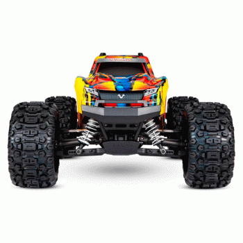 CARRO TRAXXAS 1/10 HOSS 4WD VXL 3S MONSTER-T TQI SOLAR FLARE 900764