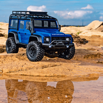 CARRO TRAXXAS 1/18 TRX-4M LAND ROVER DEFENDER CRAWLER RTR BLUE 97054-1