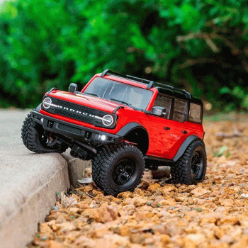 CARRO TRAXXAS 1/18 TRX-4M RTR 4WD BRONCO CRAWLE RED 970741